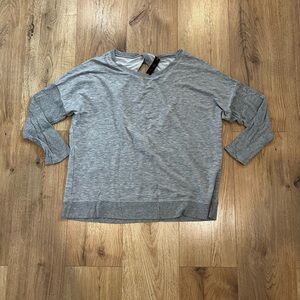 Yogalicious Light Heather Gray Long Sleeve Pullover